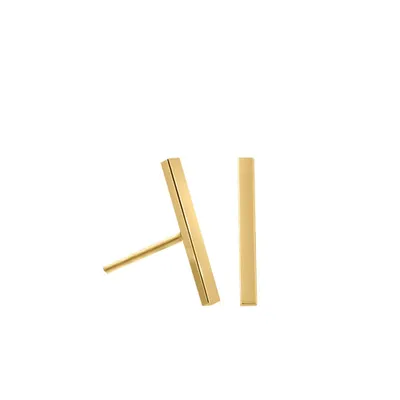 Bar Earrings in 10kt Yellow Gold