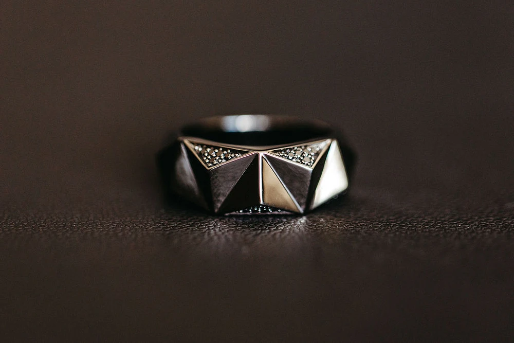 Star Wars Darth Vader Ring with .20 Carat TW of Diamonds Sterling Silver