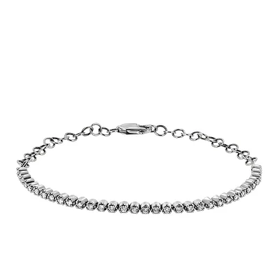 7″ Classic Petite Tennis Bracelet with .50 Carat TW of Diamonds in 10kt Gold