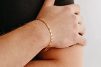 8.5″ Flat Curb Bracelet in 10kt Yellow Gold