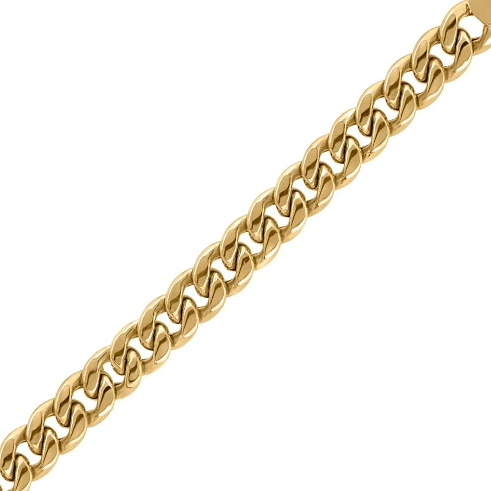 8.5″ 10kt Yellow Gold Cuban Bracelet