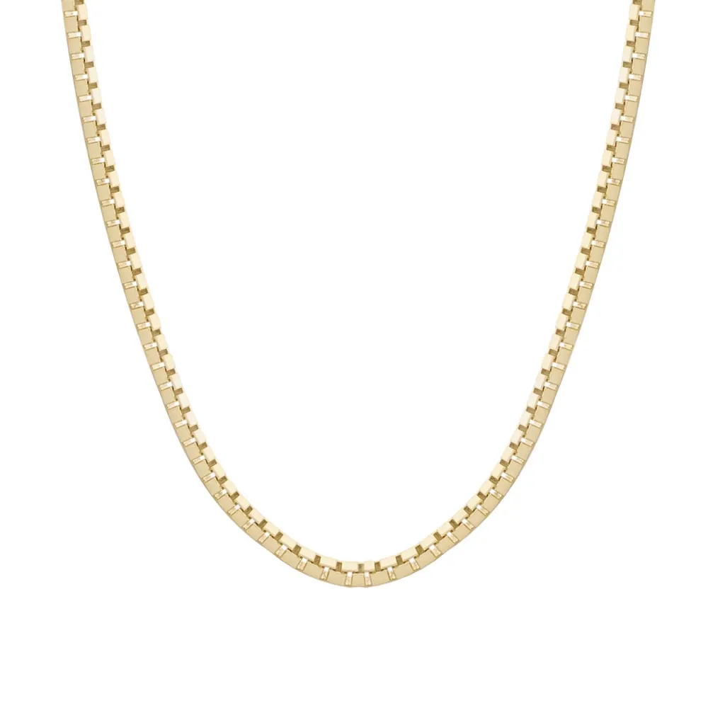 20″ Box Chain 10kt Yellow Gold