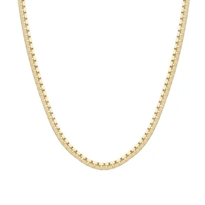 20″ Box Chain 10kt Yellow Gold