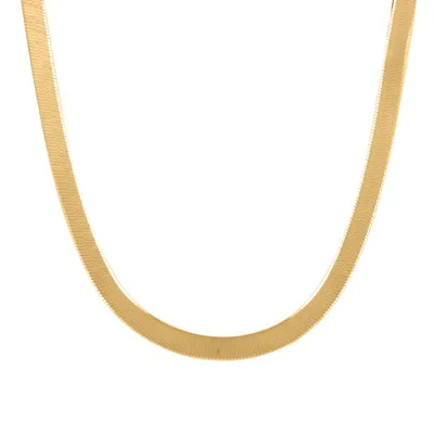 16″-18″ 5MM Herringbone Chain in 10kt Yellow Gold