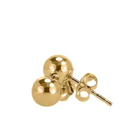 4MM Ball Stud Earrings 14kt Yellow Gold