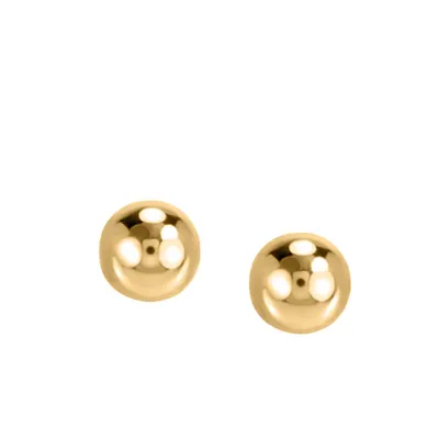 4MM Ball Stud Earrings 14kt Yellow Gold