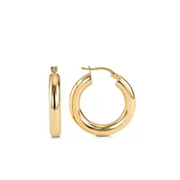 Hailey Weightless 23MM Hoop Earrings 10kt Yellow Gold