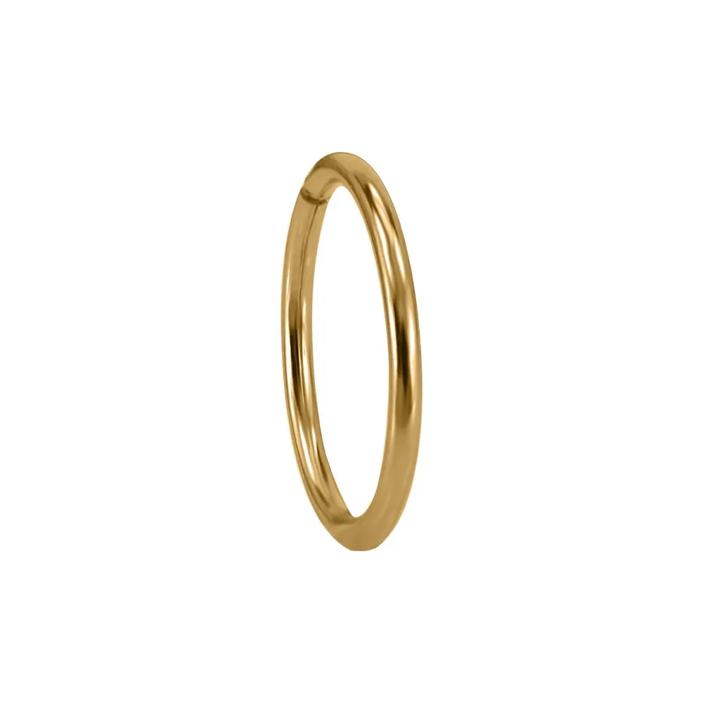 16MM Sleeper Hoop Single Earring 10kt Yellow Gold