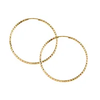 48MM Sleeper Hoop Earrings 10kt Gold