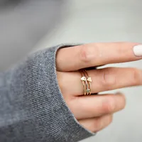 Everyday Stacking Mini Heart Ring 10kt Gold