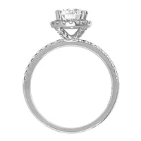 Eternal Allure Halo Engagement Ring with 1.30 Carat TW of Diamonds 18kt White Gold