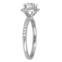 Eternal Allure Halo Engagement Ring with 1.30 Carat TW of Diamonds 18kt White Gold