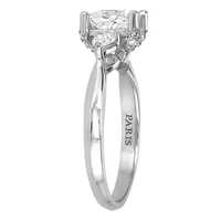 Eternal Trilogy 3 Stone Engagement Ring with 1.36 Carat TW of Diamonds 18kt White Gold