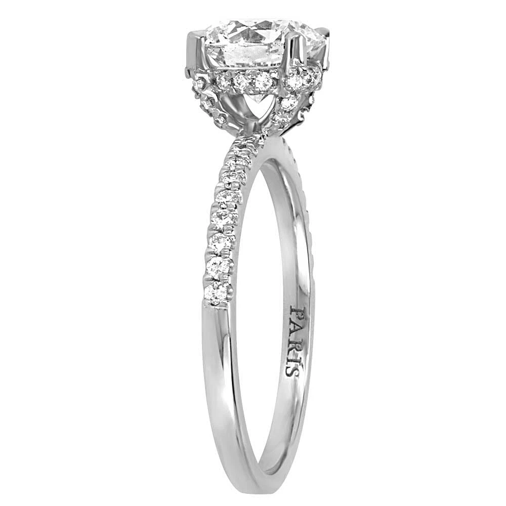 Eternal Luxe Engagement Ring with 1.76 Carat TW of Diamonds 18kt White Gold