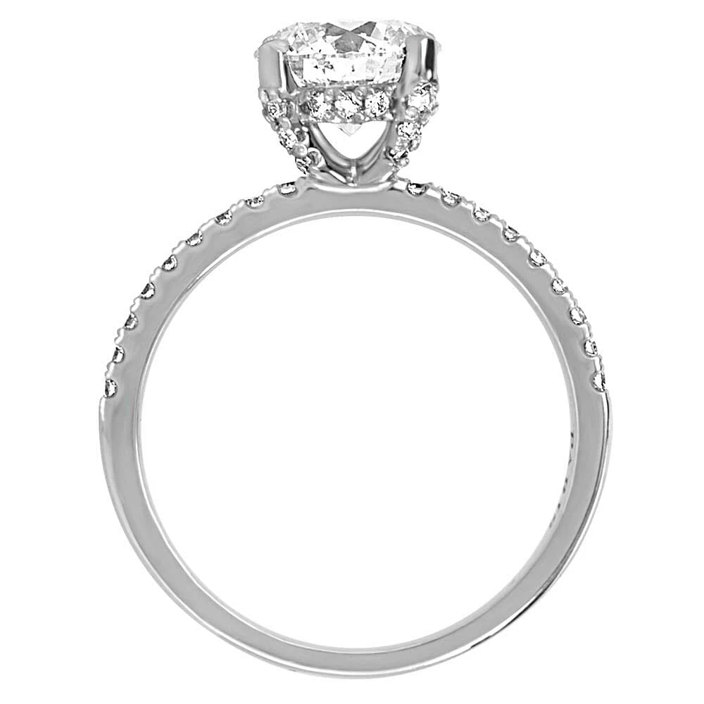 Eternal Luxe Engagement Ring with 1.76 Carat TW of Diamonds 18kt White Gold