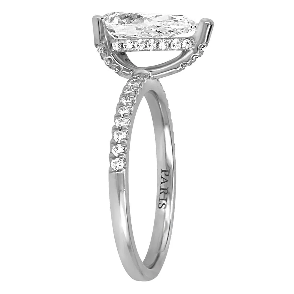 Eternal Luxe Engagement Ring with 1.77 Carat TW of Diamonds 18kt White Gold