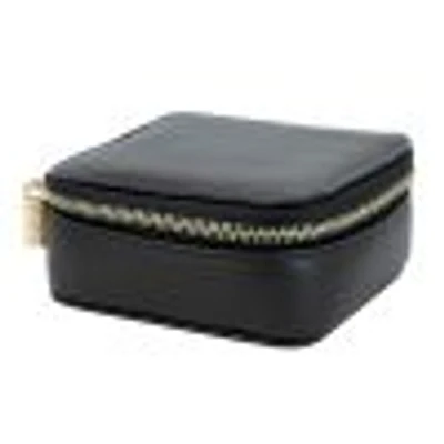 Genuine Leather Zipper Jewellery Case