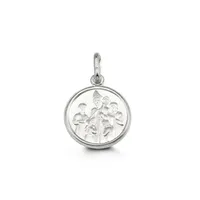 Confirmation Disc Pendant 10kt White Gold