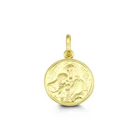 Communion Disc Pendant 10kt Yellow Gold