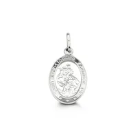 St Christopher Disc Pendant 10kt Gold