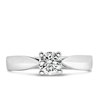 Fire Of The North Solitaire Engagement Ring with .50 Carat Diamond 14kt Gold