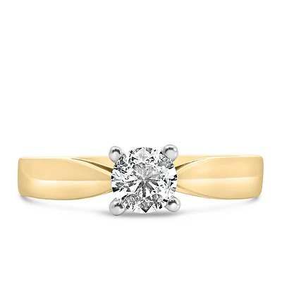 Fire Of The North Solitaire Engagement Ring with .50 Carat Diamond in 14kt Gold