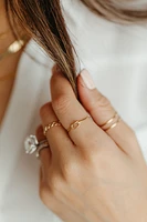 Everyday Stacking Love Knot Ring 10kt Yellow Gold