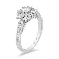 Enchanted Disney Elsa Engagement Ring with .63 Carat TW of Diamonds 14kt White Gold