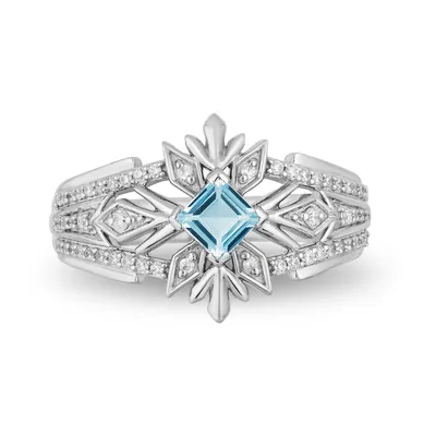 Enchanted Disney Elsa Ring with .25 Carat TW of Diamonds Sterling Silver