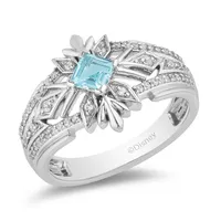 Enchanted Disney Elsa Ring with .25 Carat TW of Diamonds Sterling Silver