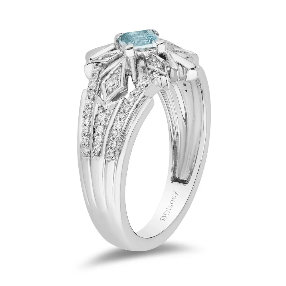 Enchanted Disney Elsa Ring with .25 Carat TW of Diamonds Sterling Silver