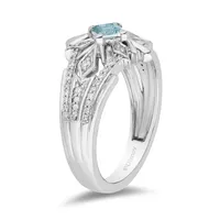 Enchanted Disney Elsa Ring with .25 Carat TW of Diamonds Sterling Silver