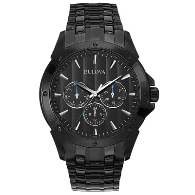 Bulova Men’s Sport Analog Black Tone Chronograph Watch