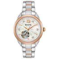 Bulova Women’s Two Tone Automatic Exhibition Diamond Watch