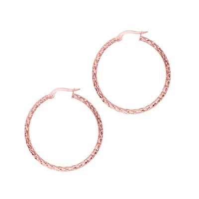 Hoop Earrings in 10kt Rose Gold