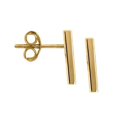 Bar Earrings in 14kt Yellow Gold