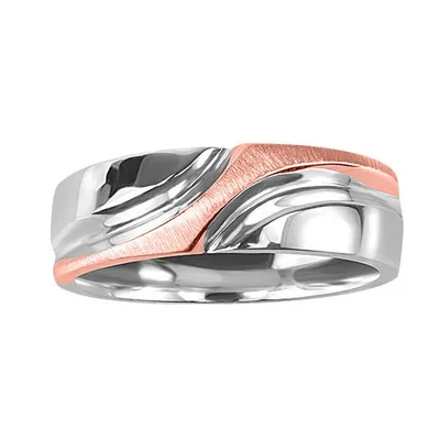 Ring in Sterling Silver and 10kt Rose Gold