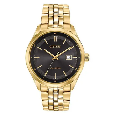 Mens Citizen Gold Tone Sapphire Collection Watch