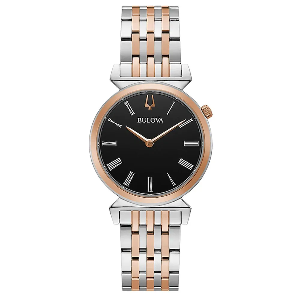 Women’s Bulova Silver and Rose Tone Regatta Watch