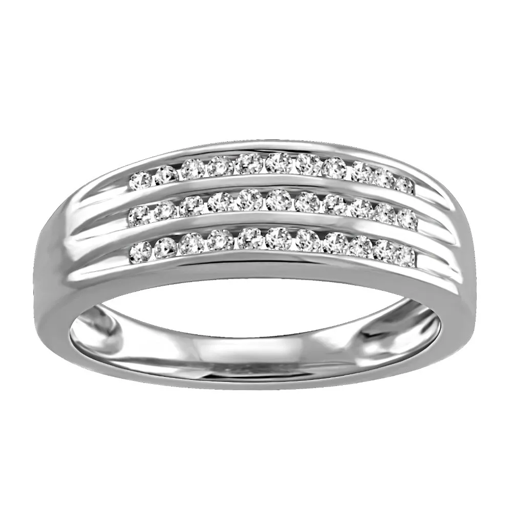 Anniversary Ring with .25 Carat TW of Diamonds in 10kt White Gold