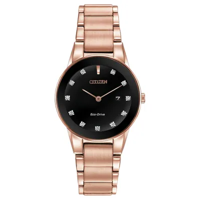 Women’s Citizen Eco-Drive Rose Tone Axiom Diamond Watch