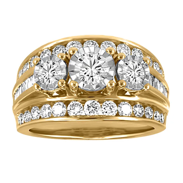 Paris Jewellers Ring with 1.00 Carat TW of Diamonds 14kt Yellow Gold