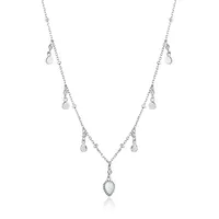 Ania Haie Dream Drop Discs Necklace in Sterling Silver