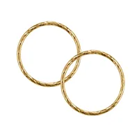 Circle Earrings 10kt Yellow Gold