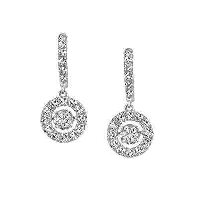 Luminance Earrings with 1.00 Carat TW of Diamonds 10kt White Gold