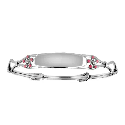 Childrens’ Precious Forever Expandable Identity Bangle in Sterling Silver