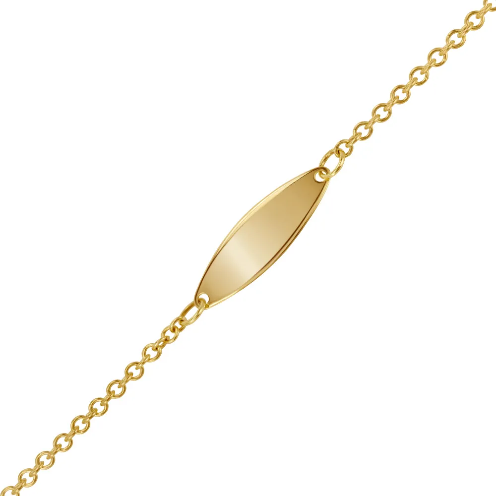 Childrens’ Precious Forever Identity Bracelet in 14kt Yellow Gold