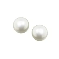 Childrens’ Precious Forever Earrings with Freshwater Pearl in 14kt Yellow Gold