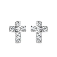 Childrens’ Precious Forever Earrings with Cubic Zirconia in Sterling Silver