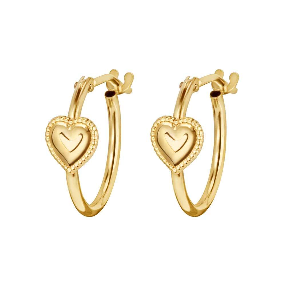 Childrens’ Precious Forever Hoop Earrings in 14kt Yellow Gold